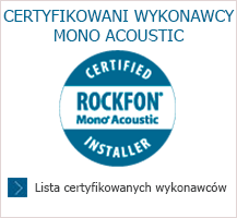 CERTYFIKOWANY WYKONAWCA SUFITU ROCKFON MONO ACOUSTIC